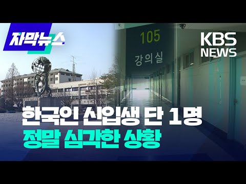 [자막뉴스] 어딜 봐도 외국인뿐…"여기 한국 대학교 맞아요?" / KBS 2023.04.02.