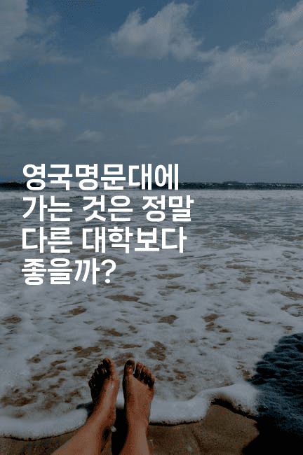 영국명문대에 가는 것은 정말 다른 대학보다 좋을까?