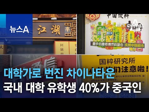 대학가로 번진 차이나타운…국내 대학 유학생 40%가 중국인 | 뉴스A