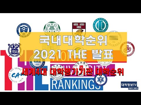 2021 THE 국내 대학순위 (4대 대학평가자료 시리즈)