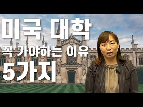 미국 대학 가는 이유 5가지