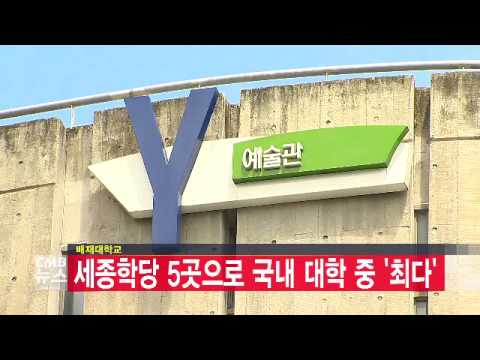 배재대학교 세종학당 5곳으로 국내 대학 중 최다