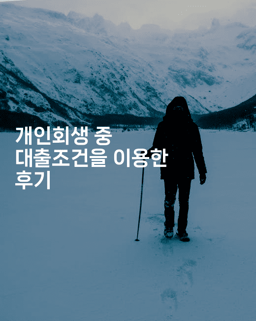 개인회생 중 대출조건을 이용한 후기-어니버스